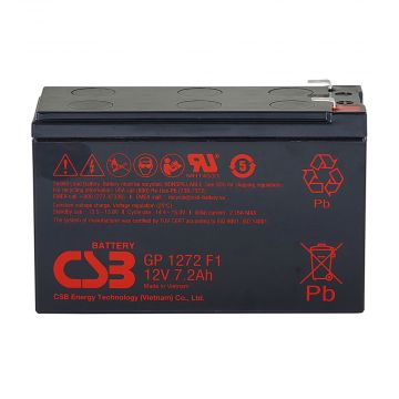 CSB GP1272F1 (12V 7.2Ah) General Purpose VRLA AGM Battery