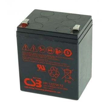 CSB HR1227W (12V 5Ah) High-Rate Discharge VRLA AGM Battery