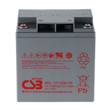 CSB HRL12110W (12V 27Ah) High-Rate & Long-Life VRLA AGM Battery