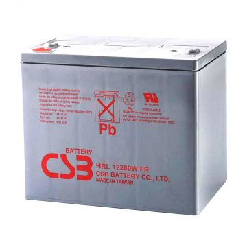 CSB HRL12280W (12V 64Ah) High-Rate & Long-Life VRLA AGM Battery