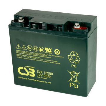 CSB EVX12200 (12V 20Ah) Electric Vehicle X VRLA AGM Battery
