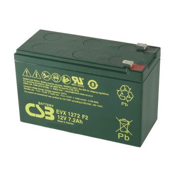 CSB EVX1272F2 (12V 7.2Ah) Electric Vehicle X VRLA AGM Battery
