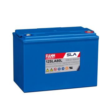 FIAMM 12SLA80L (12V 80Ah) Very Long-Life, Top Terminal AGM Battery