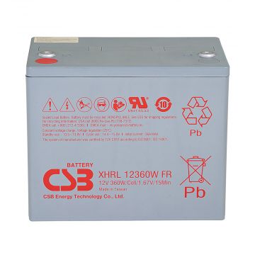 CSB XHRL 12360W FR (12V 360W) VRLA Battery