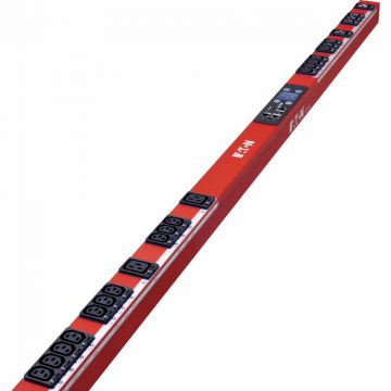 Eaton (EBAB05-30R) ePDU G3: Basic IEC - 0U - In: IEC309 32A 1P - Out: (20) C13 + (4) C19 (Red) - 01