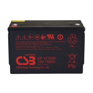 CSB GP121000 (12V 100Ah) General Purpose VRLA AGM Battery
