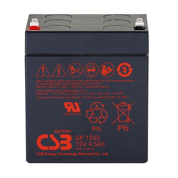 CSB GP1245F1 (12V 4.5Ah) General Purpose VRLA AGM Battery
