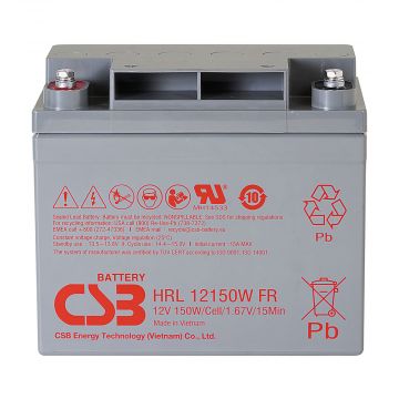 CSB HRL12150W (12V 36Ah) High-Rate & Long-Life VRLA AGM Battery