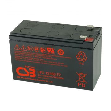 CSB UPS12460-7F2 (12V 9Ah) UPS VRLA AGM Battery