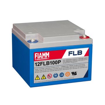 FIAMM 12FLB100P (12V 26Ah) Unsurpassed High-Rate Performance AGM Battery