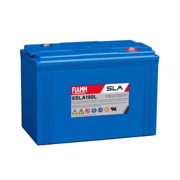 FIAMM 6SLA180L (6V 180Ah) Very Long-Life, Top Terminal AGM Battery