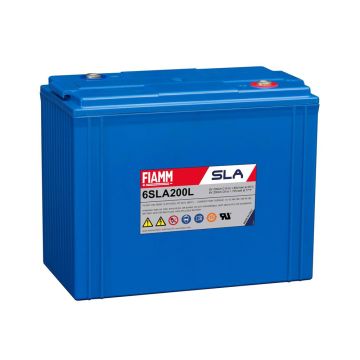 FIAMM 6SLA200L (6V 200Ah) Very Long-Life, Top Terminal AGM Battery